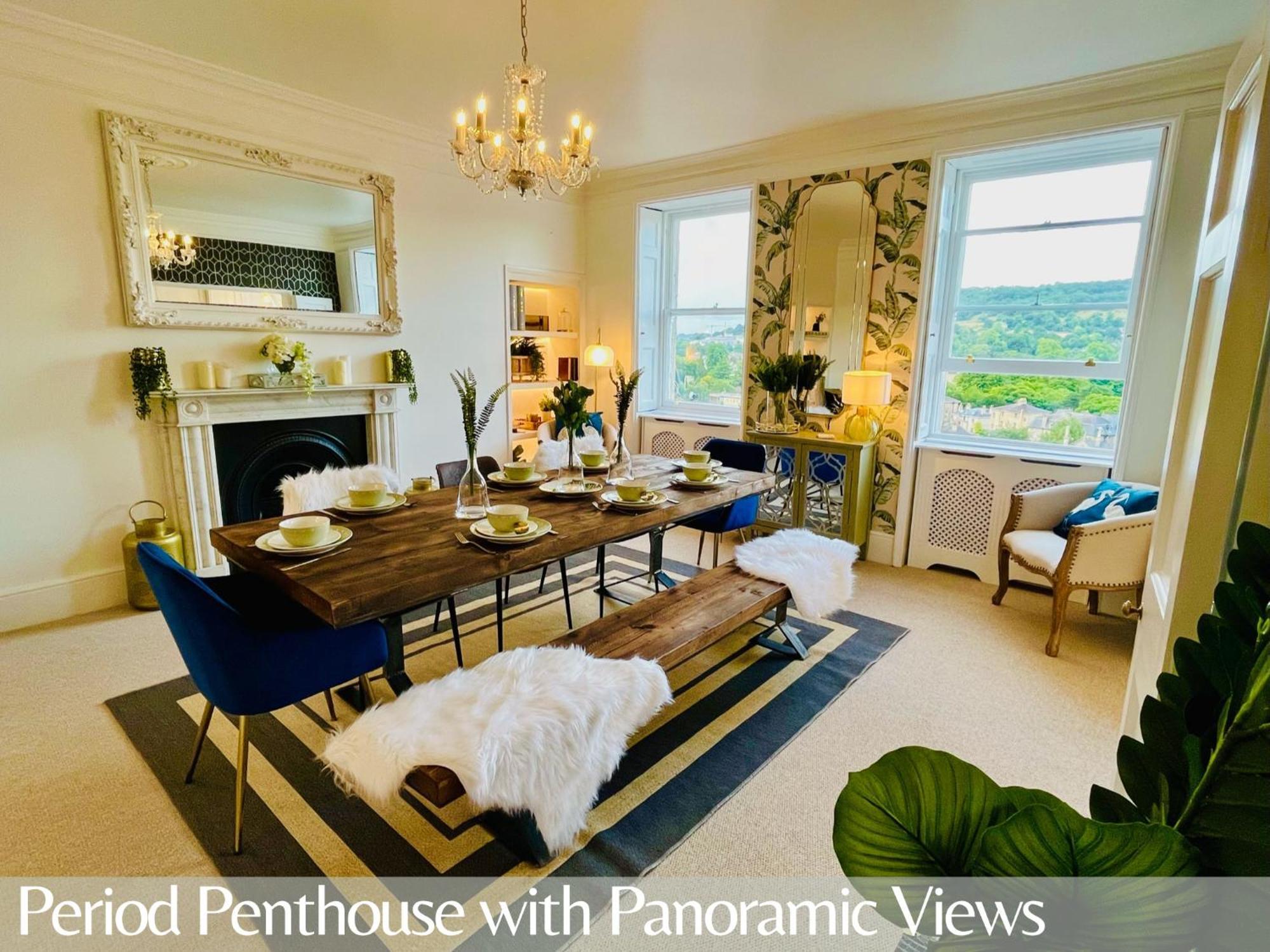The Paragon Penthouse - Stunning Views Over Bath! Exteriér fotografie